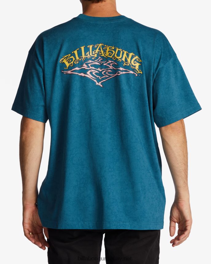 playera de manga corta con lavado de onda arch og hombres Laguna Azul DR6844623 Billabong