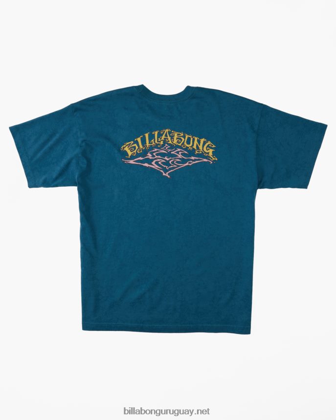 playera de manga corta con lavado de onda arch og hombres Laguna Azul DR6844623 Billabong