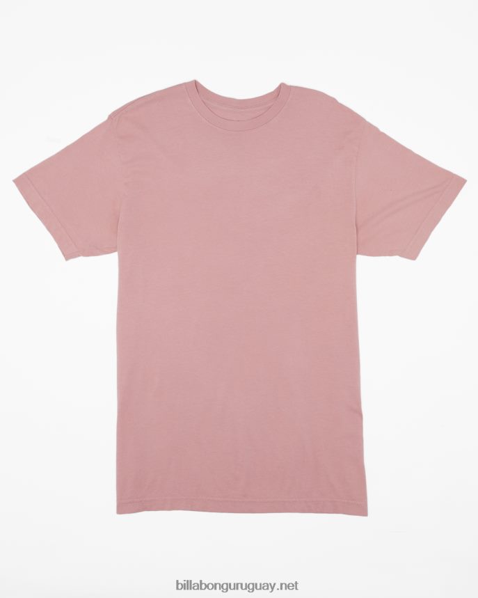 playera de manga corta con lavado ondulado hombres Rosa empolvado DR6844259 Billabong