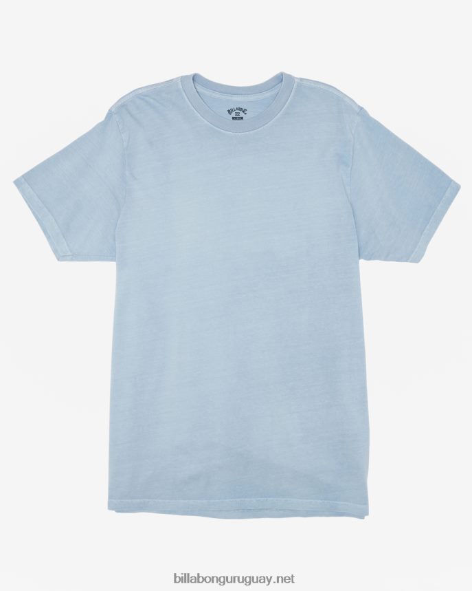 playera de manga corta con lavado ondulado hombres azul lavado DR6844262 Billabong