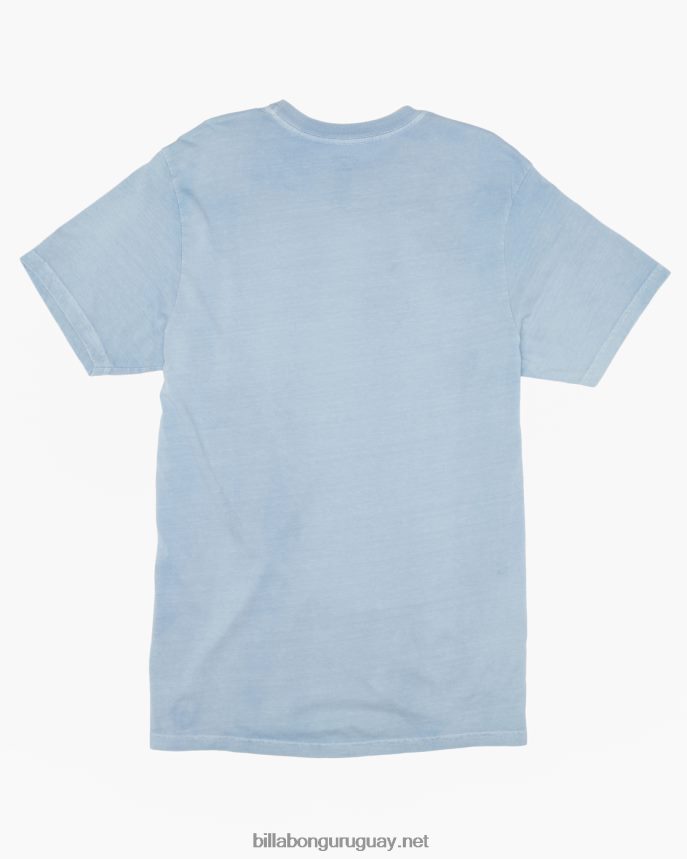playera de manga corta con lavado ondulado hombres azul lavado DR6844262 Billabong