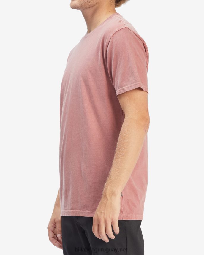 playera de manga corta con lavado ondulado hombres rosa descolorida DR6844292 Billabong
