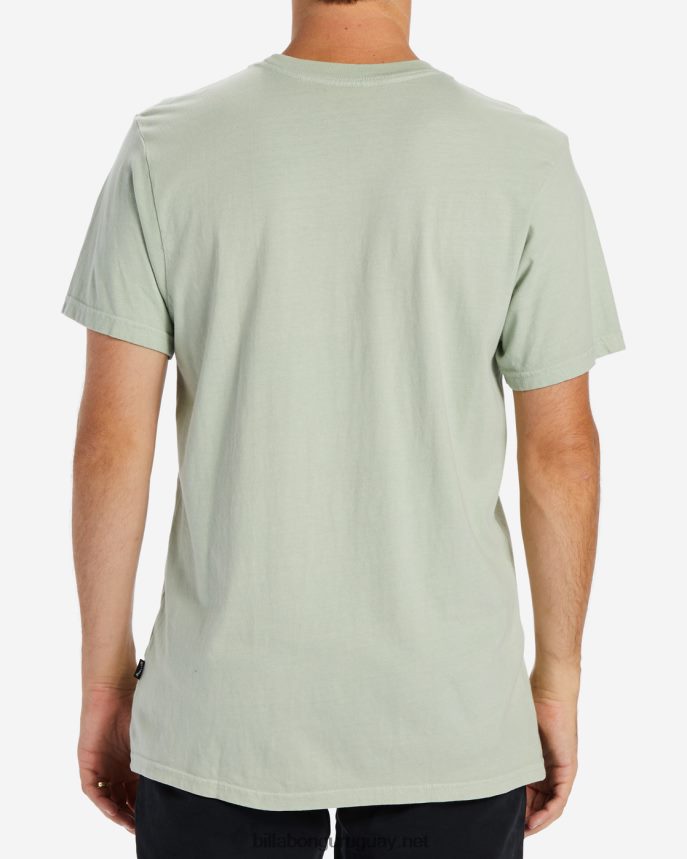 playera de manga corta con lavado ondulado hombres salvia ligera DR6844269 Billabong