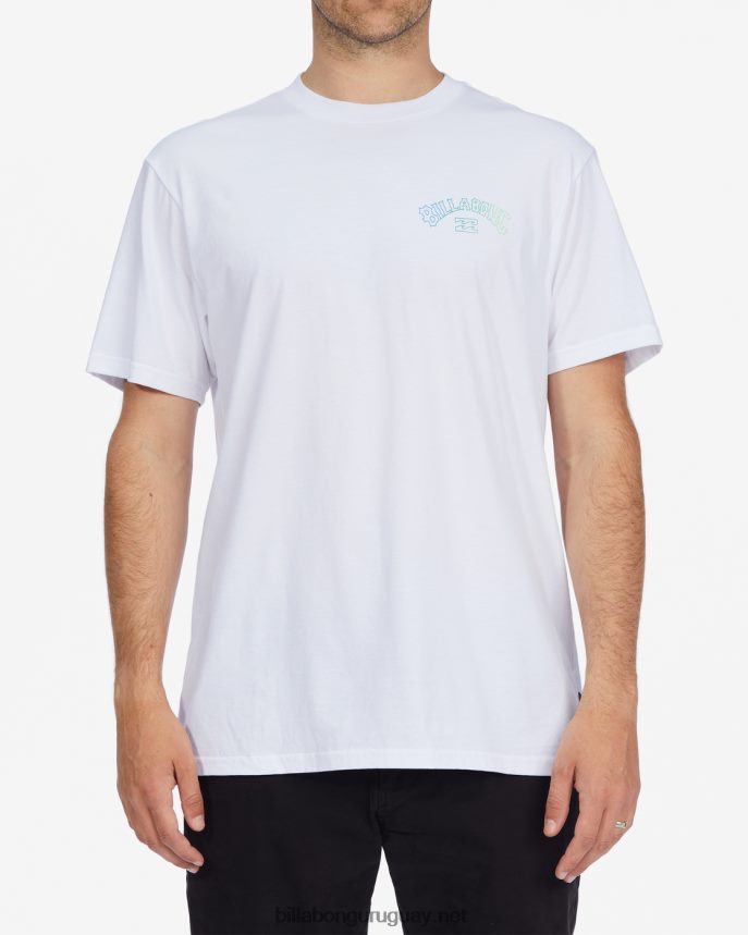 playera de manga corta con relleno de arco hombres blanco DR6844637 Billabong