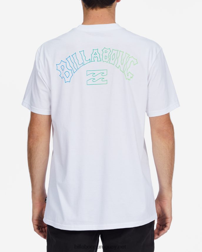 playera de manga corta con relleno de arco hombres blanco DR6844637 Billabong