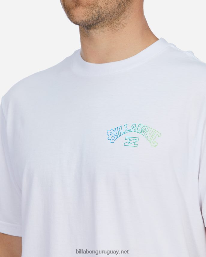 playera de manga corta con relleno de arco hombres blanco DR6844637 Billabong