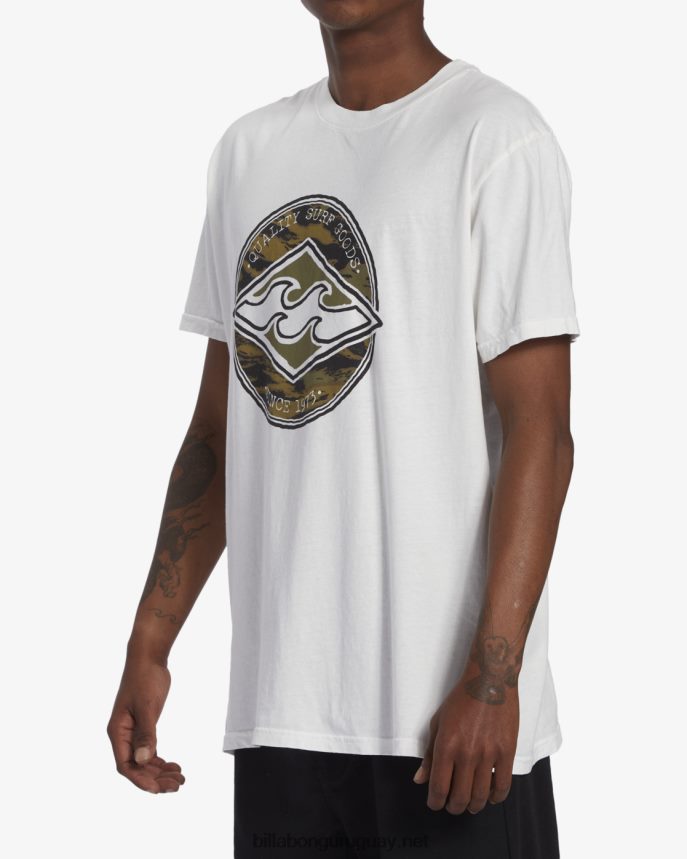 playera de manga corta de diamante del rotor hombres blanquecino DR6844649 Billabong