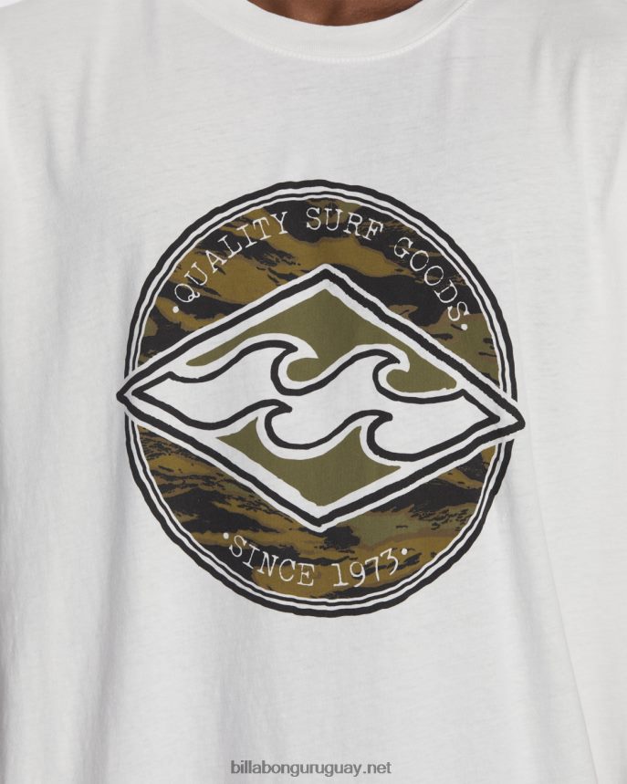 playera de manga corta de diamante del rotor hombres blanquecino DR6844649 Billabong