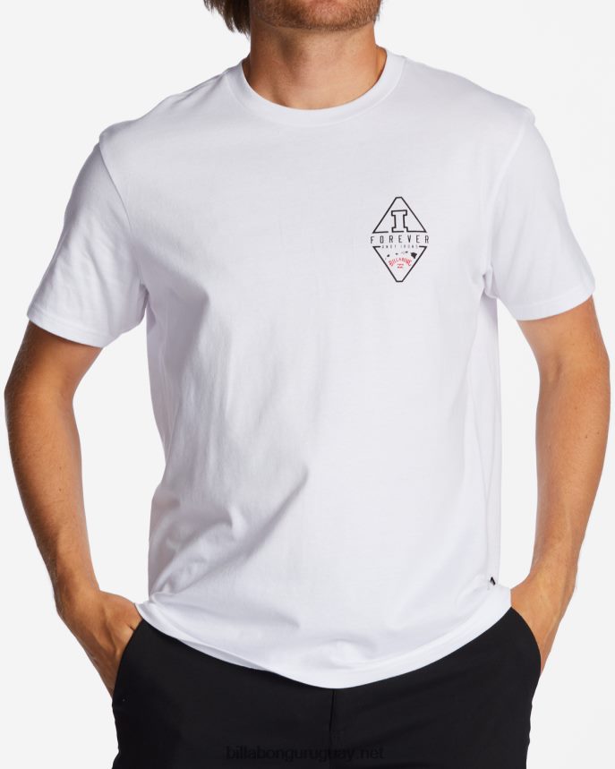 playera de manga corta icónica de Andy Irons hombres blanco DR6844645 Billabong