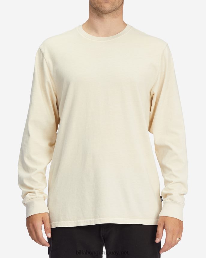 playera de manga larga con lavado Essential Wave hombres hueso DR6844444 Billabong