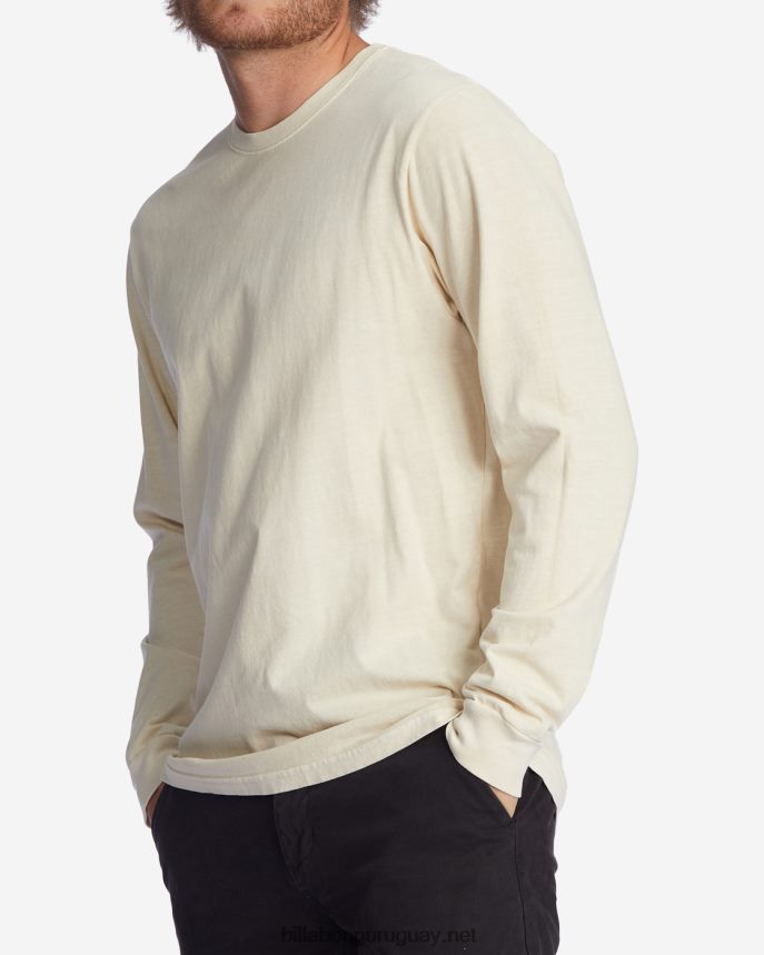playera de manga larga con lavado Essential Wave hombres hueso DR6844444 Billabong