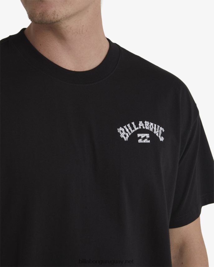 playera manga corta arco pilpeled hombres negro DR6844419 Billabong