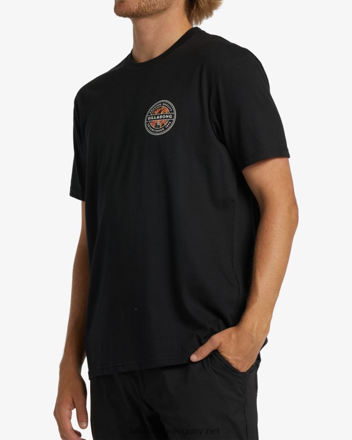 playera manga corta rotor hombres negro DR6844439 Billabong