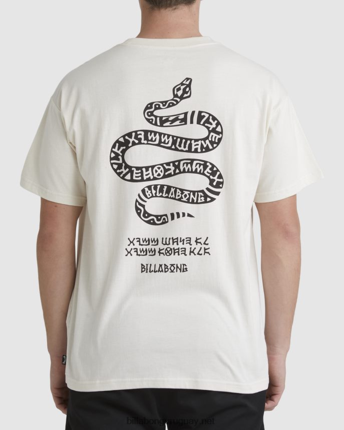 playera manga corta serpiente pilpeled hombres hueso DR6844347 Billabong