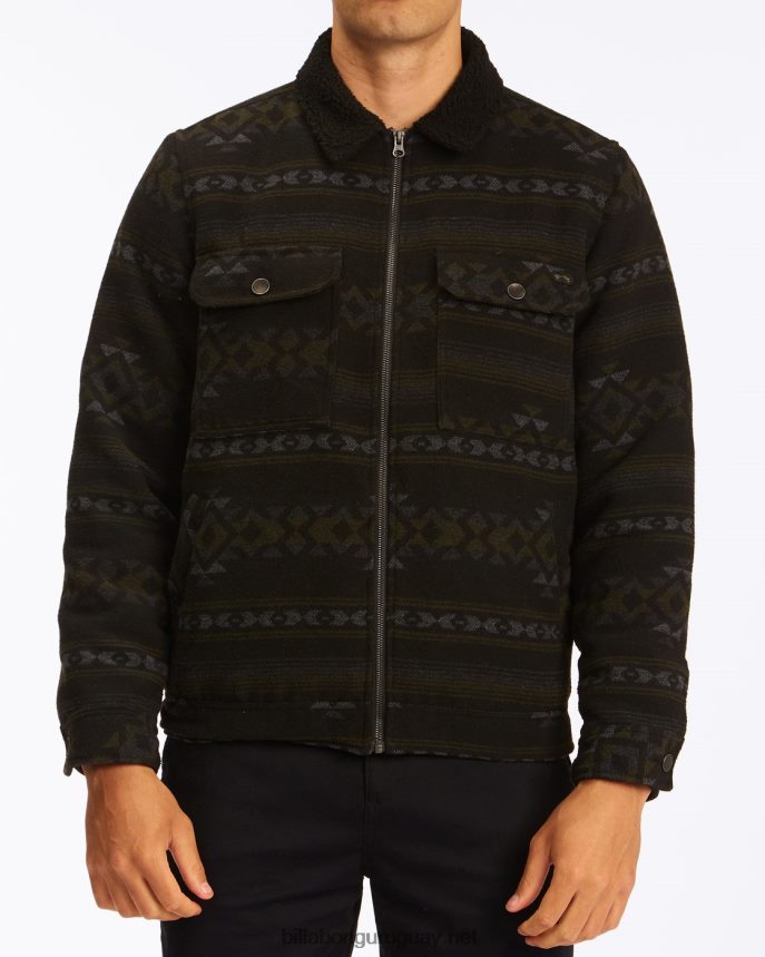 chamarra estilo camionero con sherpa Barlow hombres negro DR6844517 Billabong