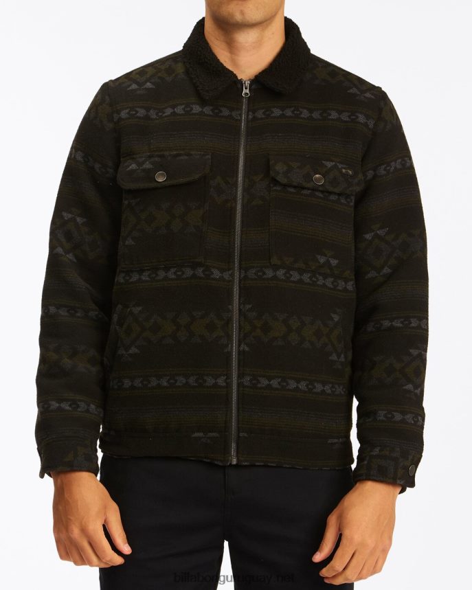 chamarra estilo camionero con sherpa Barlow hombres negro DR6844517 Billabong