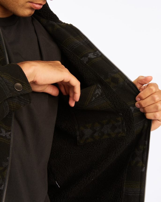 chamarra estilo camionero con sherpa Barlow hombres negro DR6844517 Billabong