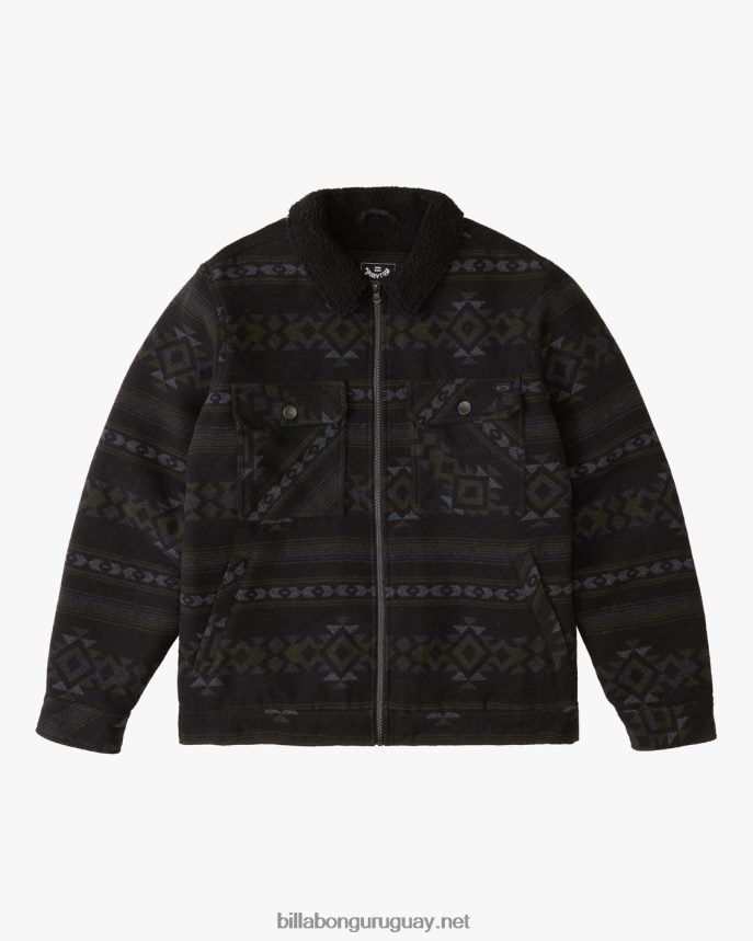 chamarra estilo camionero con sherpa Barlow hombres negro DR6844517 Billabong