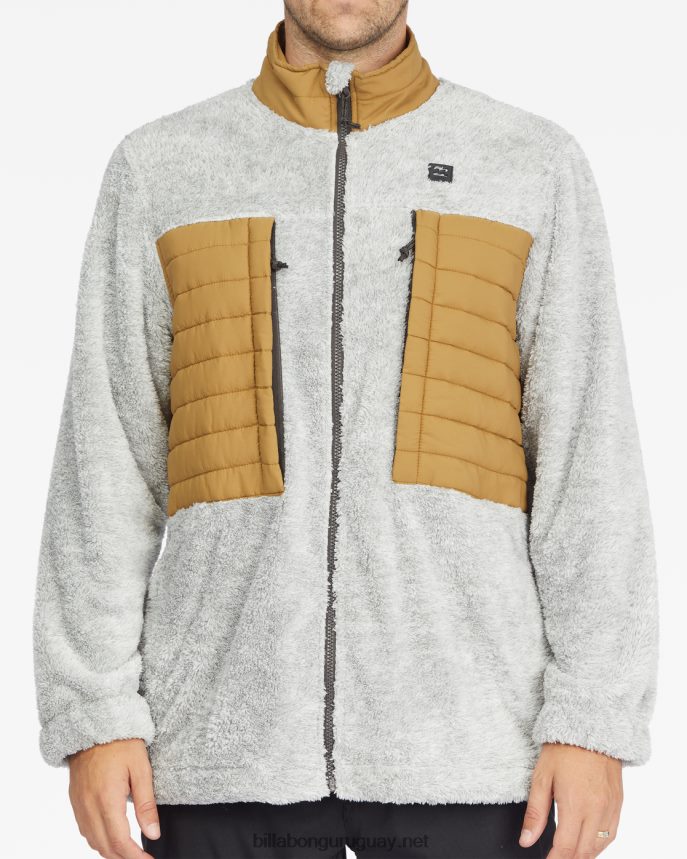 chaqueta a/div con cuello alzado y cremallera hombres ceniza brezo DR6844554 Billabong