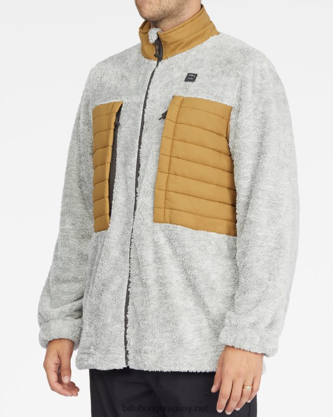 chaqueta a/div con cuello alzado y cremallera hombres ceniza brezo DR6844554 Billabong