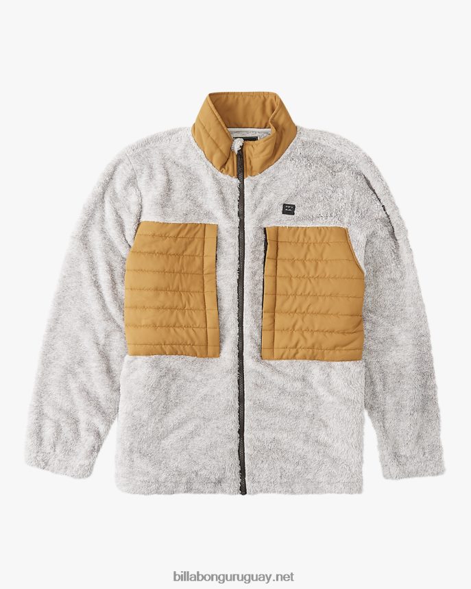 chaqueta a/div con cuello alzado y cremallera hombres ceniza brezo DR6844554 Billabong