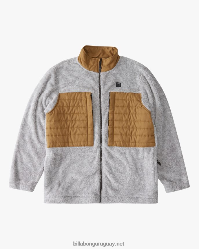 chaqueta a/div con cuello alzado y cremallera hombres ceniza brezo DR6844554 Billabong