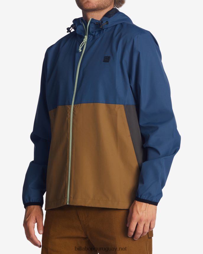chaqueta cortavientos de transporte a/div hombres espacio azul DR6844477 Billabong