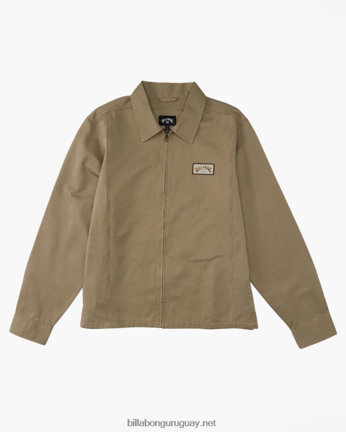 chaqueta de trabajo de la estación hombres caqui DR6844503 Billabong