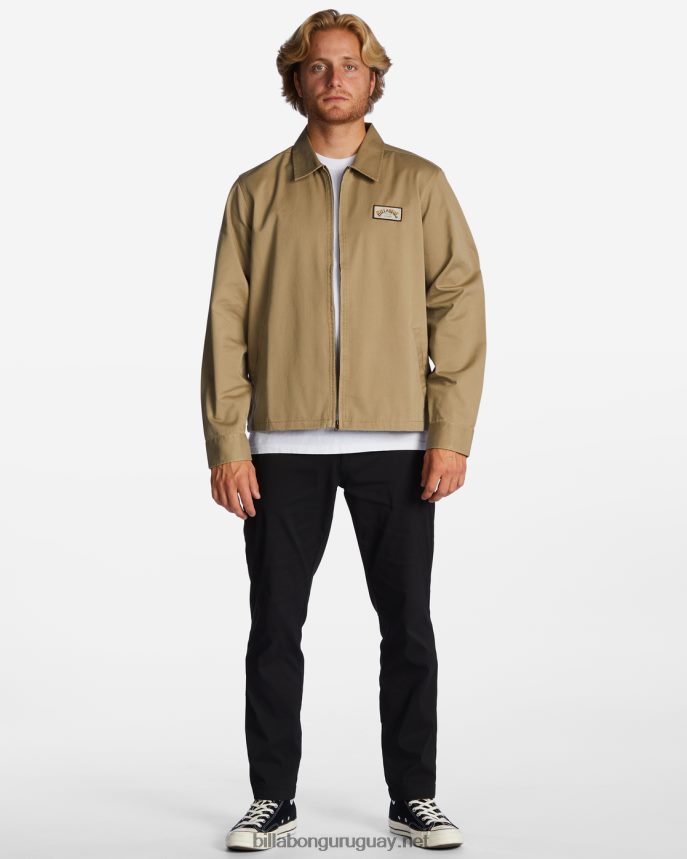 chaqueta de trabajo de la estación hombres caqui DR6844503 Billabong