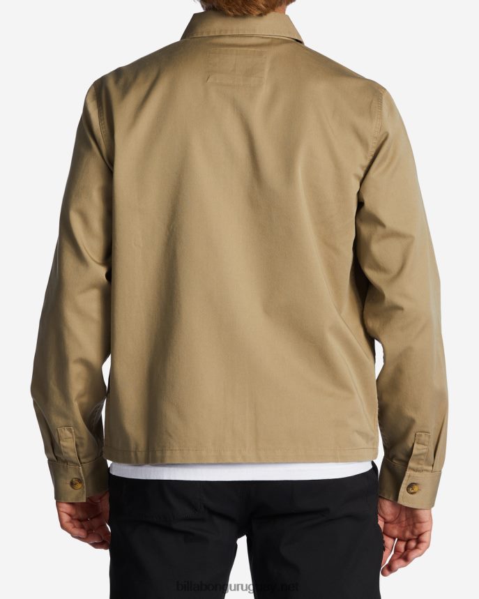 chaqueta de trabajo de la estación hombres caqui DR6844503 Billabong