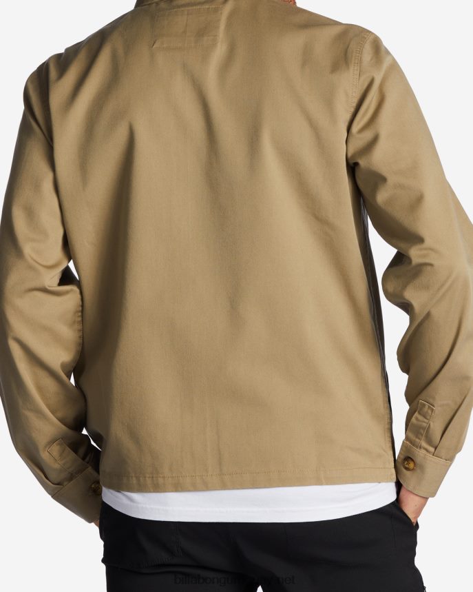 chaqueta de trabajo de la estación hombres caqui DR6844503 Billabong