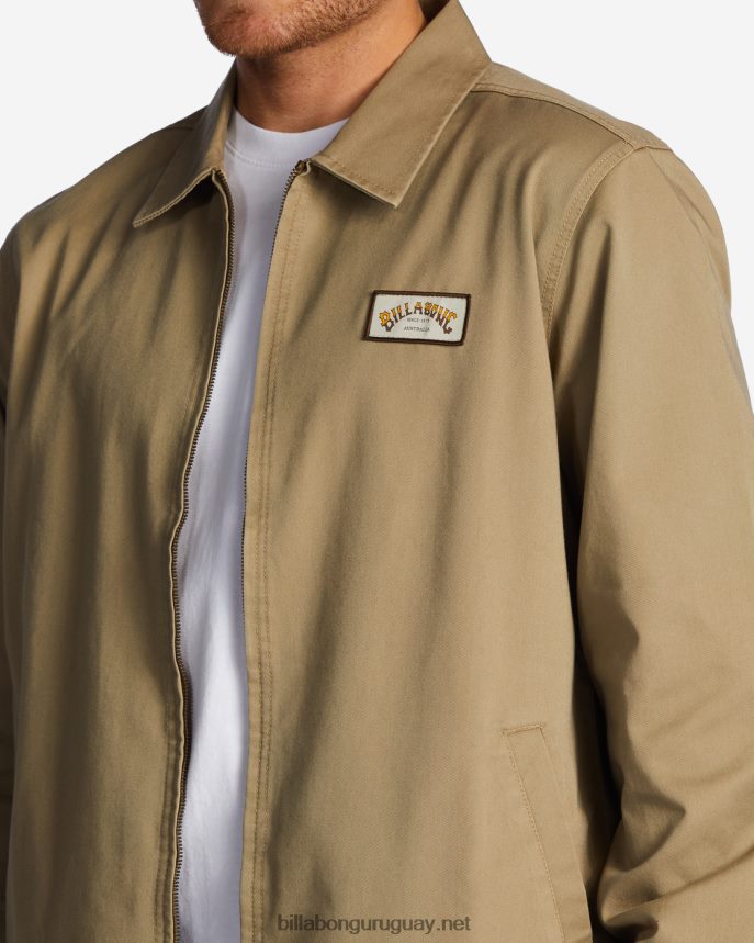 chaqueta de trabajo de la estación hombres caqui DR6844503 Billabong