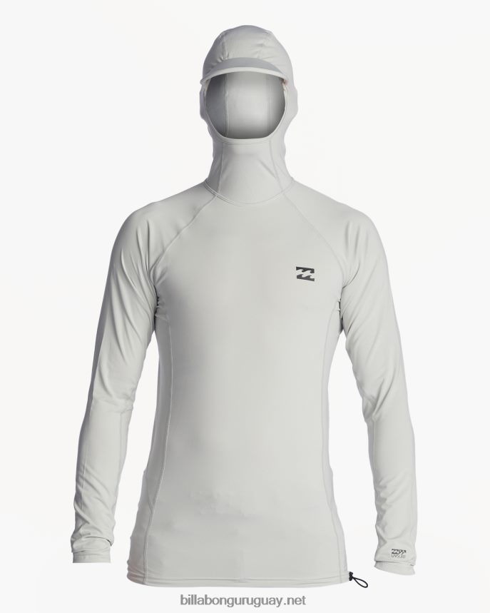 camiseta de manga larga con capucha strike mission upf 50 hombres gris DR6844449 Billabong