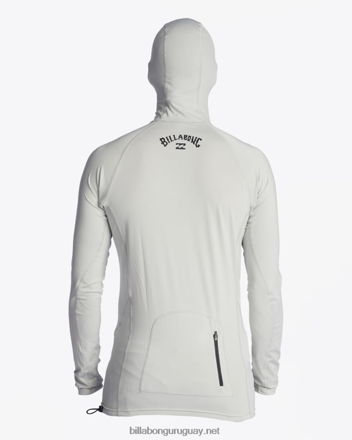 camiseta de manga larga con capucha strike mission upf 50 hombres gris DR6844449 Billabong