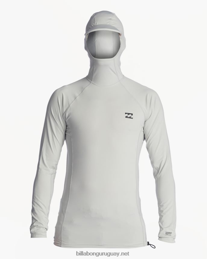 camiseta de manga larga con capucha strike mission upf 50 hombres gris DR6844449 Billabong