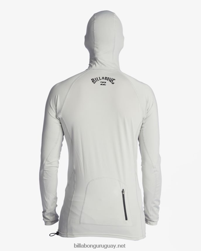camiseta de manga larga con capucha strike mission upf 50 hombres gris DR6844449 Billabong