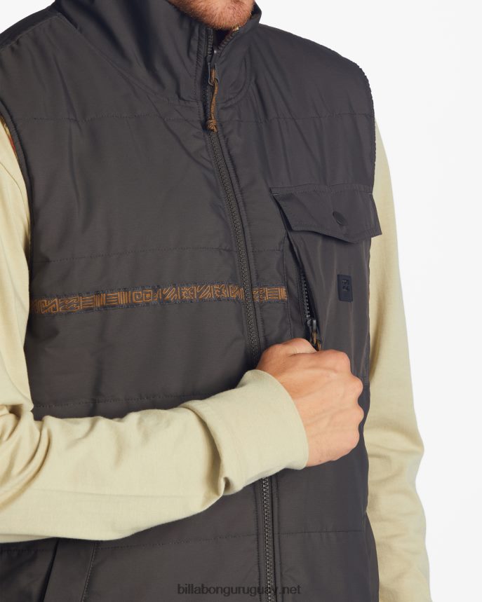 chaleco reversible con cremallera completa a/div trail hombres cuervo DR68442817 Billabong