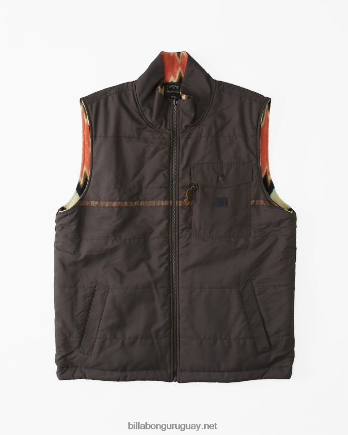 chaleco reversible con cremallera completa a/div trail hombres cuervo DR68442817 Billabong
