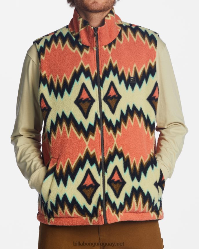 chaleco reversible con cremallera completa a/div trail hombres cuervo DR68442817 Billabong
