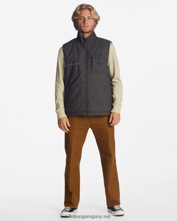 chaleco reversible con cremallera completa a/div trail hombres cuervo DR68442817 Billabong