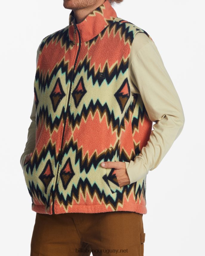 chaleco reversible con cremallera completa a/div trail hombres cuervo DR68442817 Billabong
