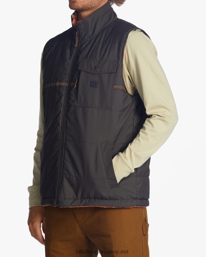 chaleco reversible con cremallera completa a/div trail hombres cuervo DR68442817 Billabong