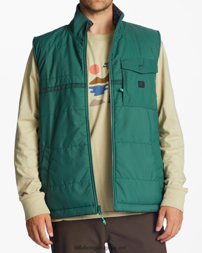 chaleco reversible con cremallera completa a/div trail hombres selva DR6844492 Billabong