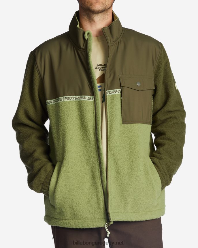 forro polar con cremallera a/div border trail hombres alpino DR6844488 Billabong