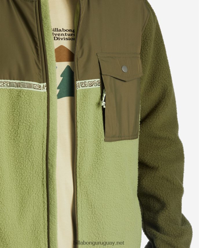 forro polar con cremallera a/div border trail hombres alpino DR6844488 Billabong