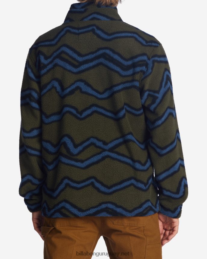 jersey con cuello simulado y media cremallera a/div border hombres militar DR6844481 Billabong