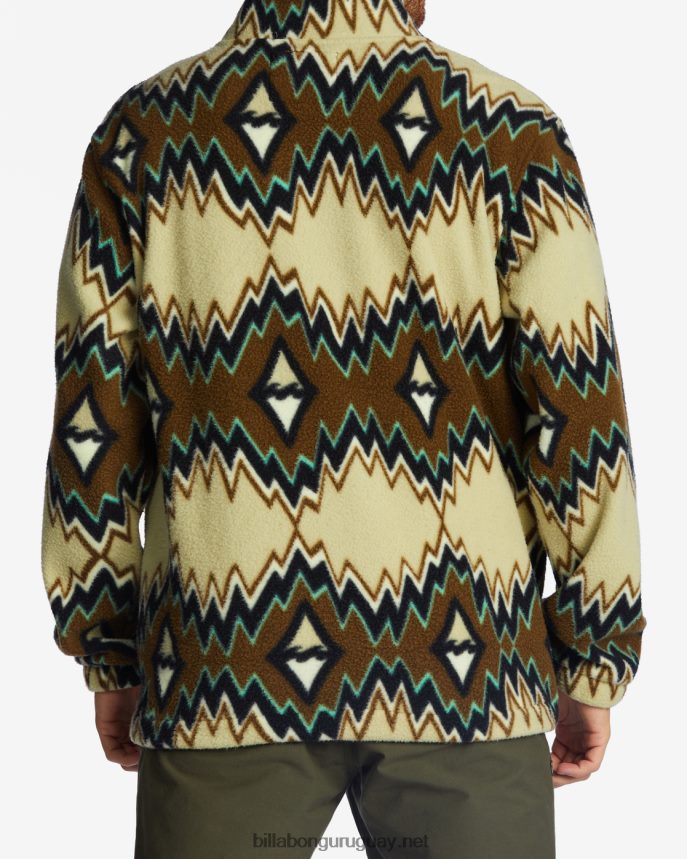 jersey con cuello simulado y media cremallera a/div border hombres nutria DR6844495 Billabong