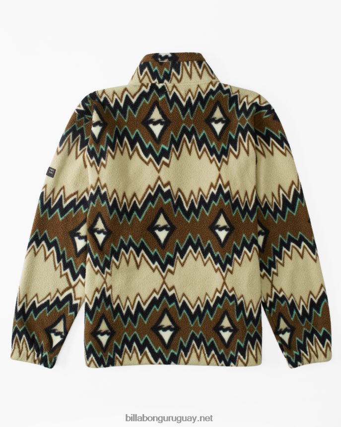 jersey con cuello simulado y media cremallera a/div border hombres nutria DR6844495 Billabong