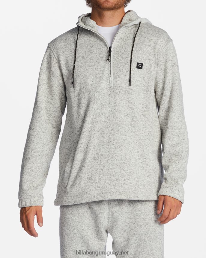 jersey con media cremallera y capucha a/div border hombres brezo gris DR6844245 Billabong