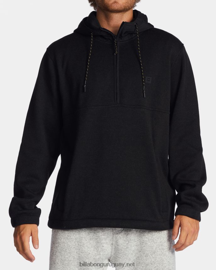 jersey con media cremallera y capucha a/div border hombres brezo negro DR6844246 Billabong
